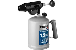 Лампа паяльная, стальной эжектор, СИБИН 1.5 л