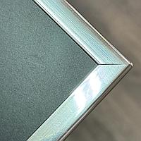 Пластиковый багет для рамок, хром глянец, на основание 5 мм