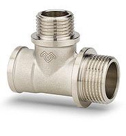 Тройник НР-НР-ВР переходной, никелированный