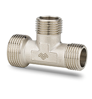 Тройник НР переходной, никелированный