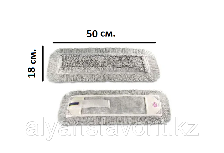 Моп петельчатый хлопковый серый 40 см. (сменная насадка на швабру)