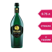 Минеральная вода TASSAY Emerald с газом, 0,75л, стекло
