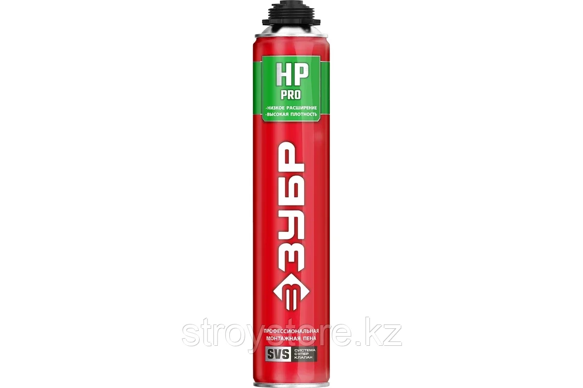 Пена монтажная, с низким расширением, 800 мл, выход до 50л пистолетная, ЗУБР PRO HP