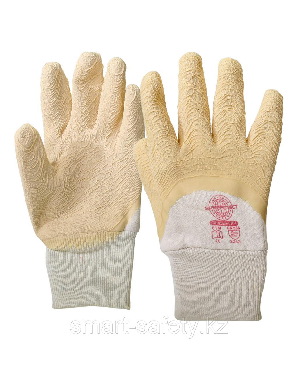 Перчатки Safeprotect САНДМЕН РЧ (джерси+рельефный латекс), фото 1