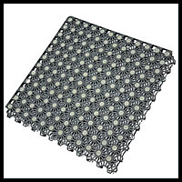 Противоскользящий дренажный модульный коврик Slip Aqua Grey для бассейнов и душевых зон (размер = 30x30 см, цвет - серый, ПВХ)