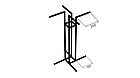 Вешало-стойка для одежды 4-х сторонний, фото 2