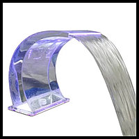 Водопад кобра с RGB LED подсветкой для бассейна (размер = 500 x 680 мм, ударопрочный пластик)