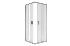 Душевая кабина Метакам Классик КВАДРАТ 900*900 Gray N стекло прозрачное UNIN900GR