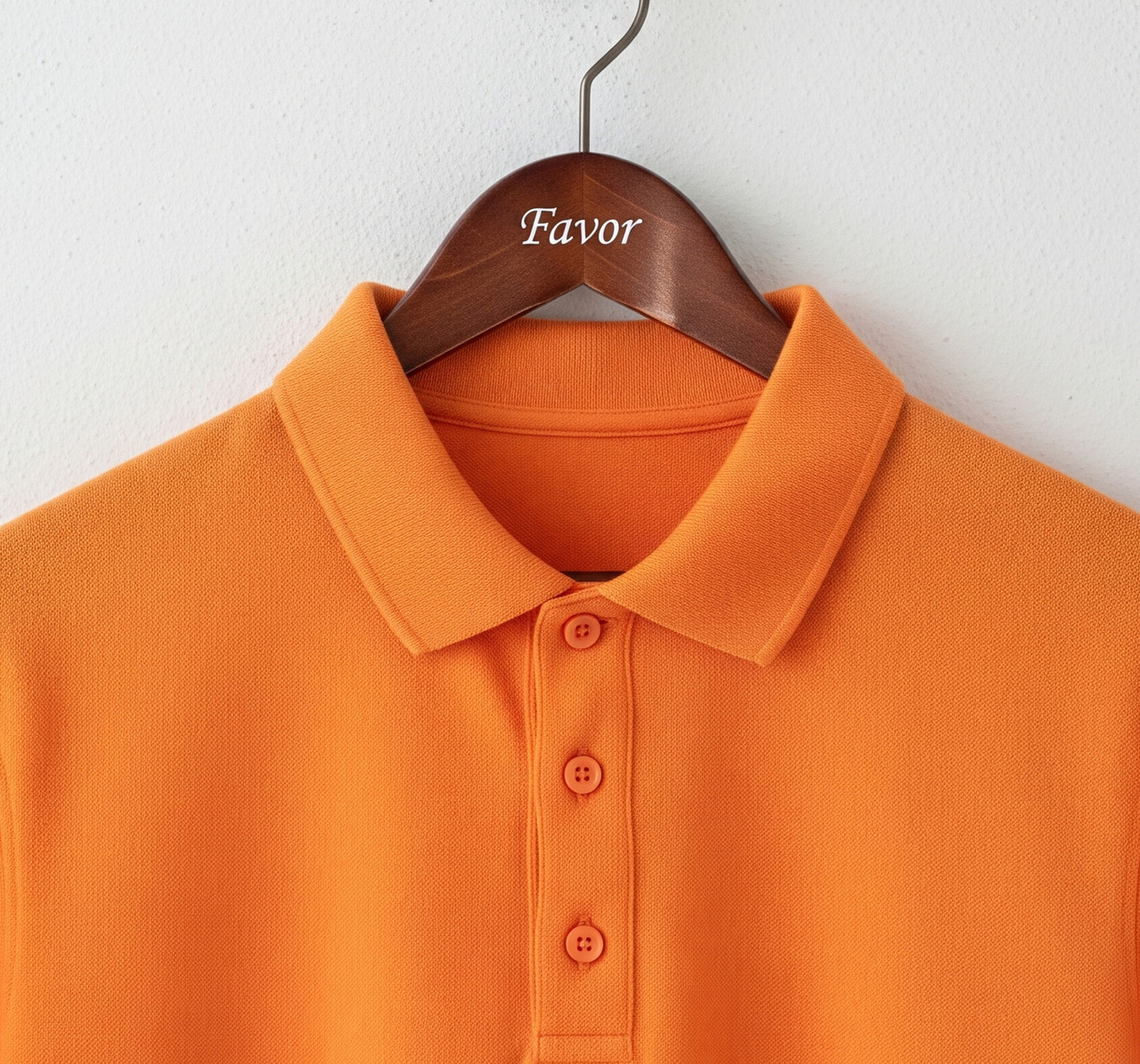 Футболка поло Favor, оранжевая, фото 1