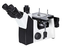 Тринокулярный инвертированный металлографический микроскоп HL-102AW с цифровой камерой 5.0 МП и ПО