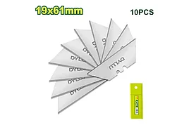 Набор отламываемых лезвий для ножей DYLLU 10 шт, 18x100 мм