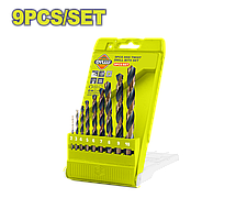 Набор сверл по металлу HSS DYLLU (9шт) 2-10мм