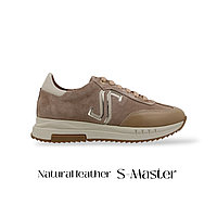 Женские стильные кроссовки в бежевом цвете