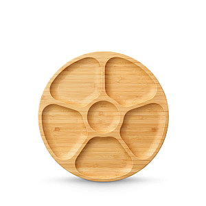 Тарелка круглая с делениями 28см NaturalBamboo (771226) Wilmax