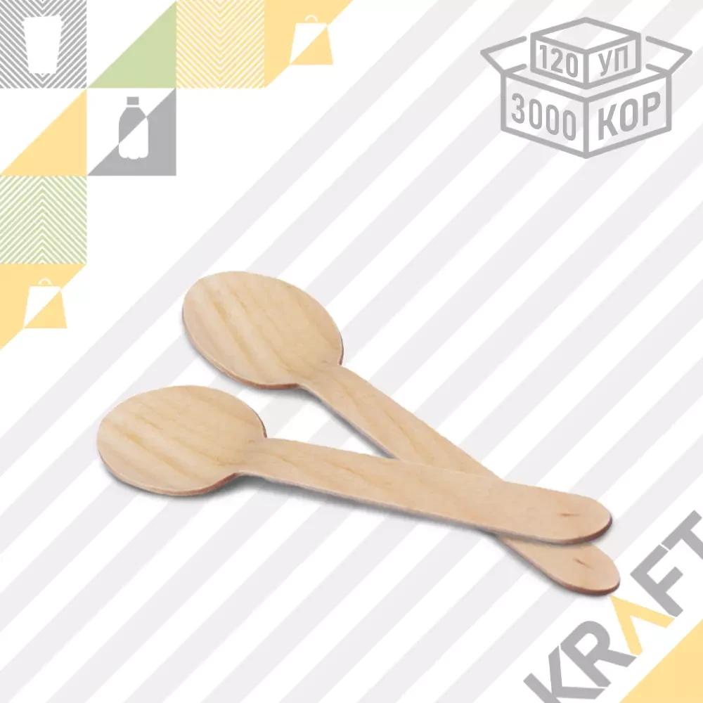 Деревянная ложка 165мм (120/3000), фото 1