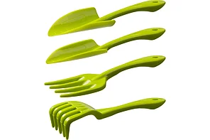 Набор садовый, 4 предмета: вилка, грабельки, 2 совка, РОСТОК