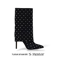 Изящные ботильоны в замше Flower