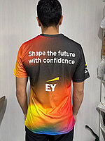 Спортивная футболка для марафона с полной запечаткой (сублимация)