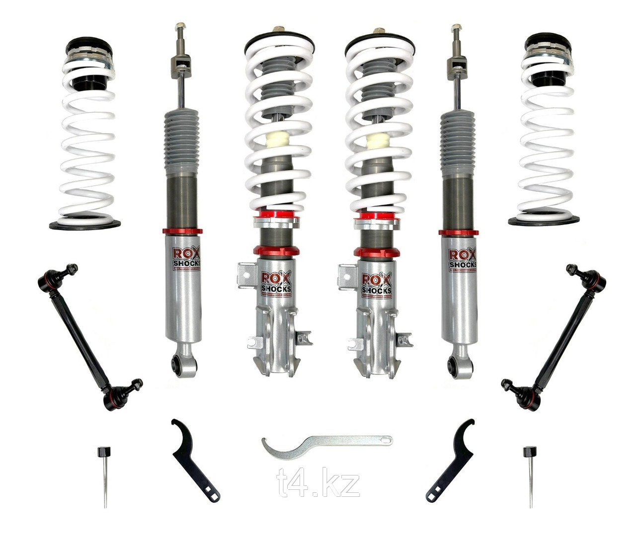 Jetour T2 комплект усиленных амортизаторов и пружин с регулировкой  - ROX_SHOCKS, фото 1