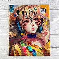 Общая тетрадь в клетку 48 листов девушка-солнце