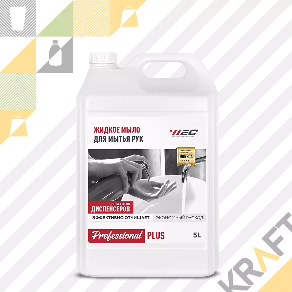 Жидкое мыло WEC Professional PLUS 5L (Для Дозаторов) (4030), фото 1