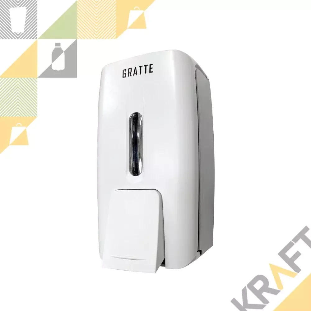 Дозатор для жидкого мыла GRATTE, Белый, 500 мл, фото 1