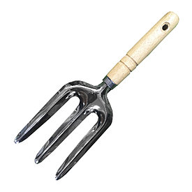 Вилка посадочная  604Е деревянная ручка