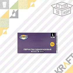 Перчатки одноразовые, эластомер, ЧЕРНЫЕ, размер L (1/10) (50пар/100шт)