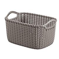 Корзинка (XS) KNIT коричневая 3л (03675) (25х17,5х14)