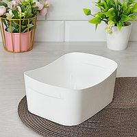 Корзинка универсальная 1,6л 190х140х80мм (белый)