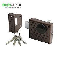 Замок ЗЕНИТ ЗН 1-2 медь накладной цилиндровый