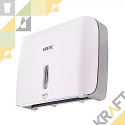 Диспенсер для бумажных полотенец GRATTE, Белый матовый