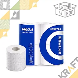 Бумага туалетная 2 сл. 22м FOCUS Optimum D (4/56)
