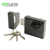 Замок ЗЕНИТ ЗН 1-2 серебро накладной цилиндровый