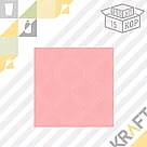 Салфетки 24х24 2сл, GRATIAS professional розовые пастель (250 листов), фото 2