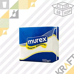 Салфетки белые 24х24 MUREX (100 листов) /60