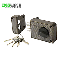 Замок ЗЕНИТ ЗН 1-3 бронза накладной цилиндровый