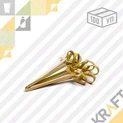 Пика бамбуковая "Узелок" 6 см ЛП (100шт/уп)