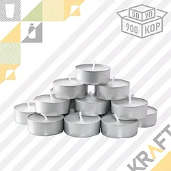 Свечи чайные в мет. гильзе (50 шт/уп) (18уп/кор)