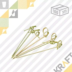 Пика бамбуковая "Узелок" 10 см ЛП (100шт/уп)