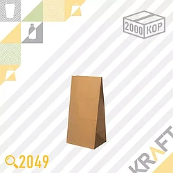 Бумажный пакет TO GO (Без ручек) 80x50x170 (70гр) (2000шт/кор)