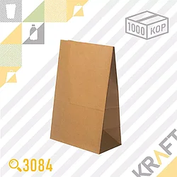 Бумажный пакет TO GO (Без ручек) 180x120x290 (50гр) (1000шт/кор)