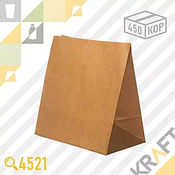 Бумажный пакет TO GO (Без ручек) 320x200x340 (70гр) (450шт/кор) V