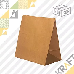 Бумажный пакет TO GO (Без ручек) 260x150x350 (70гр) (400шт/кор) V