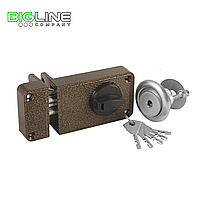 Замок ЗЕНИТ ЗН 2-6 медь накладной цилиндровый