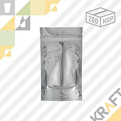 Пакет Дой-Пак ПП Металлизированный с прозрачной стенкой 105*215 (50/200)