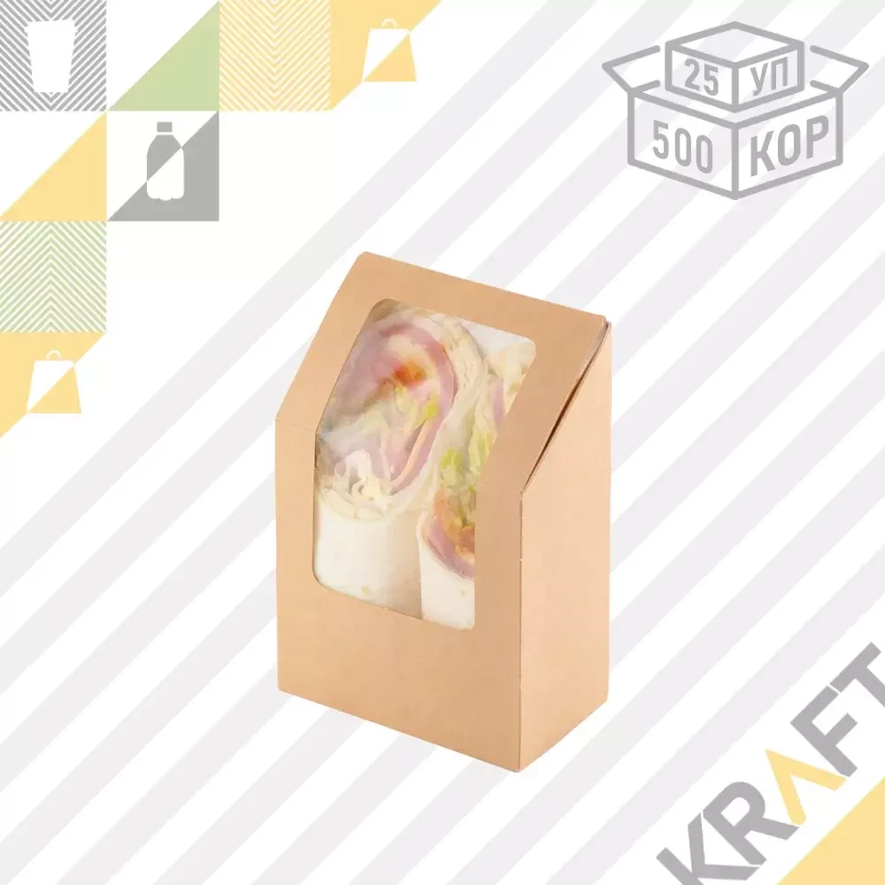 OSQ ROLL, Упаковка для тортильи и роллов 90*50*130 (25/500), фото 1