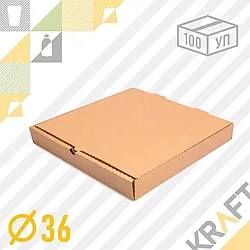 Коробка для пиццы Бурая 360*360*40 (50шт/уп)