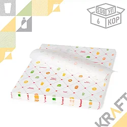 Оберточная бумага "Счастье есть", парафинированная, 300 х 300 мм (500шт/2000кор)