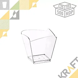 Креманка "Волна" 95мл, ПРОЗРАЧНАЯ (25/500)